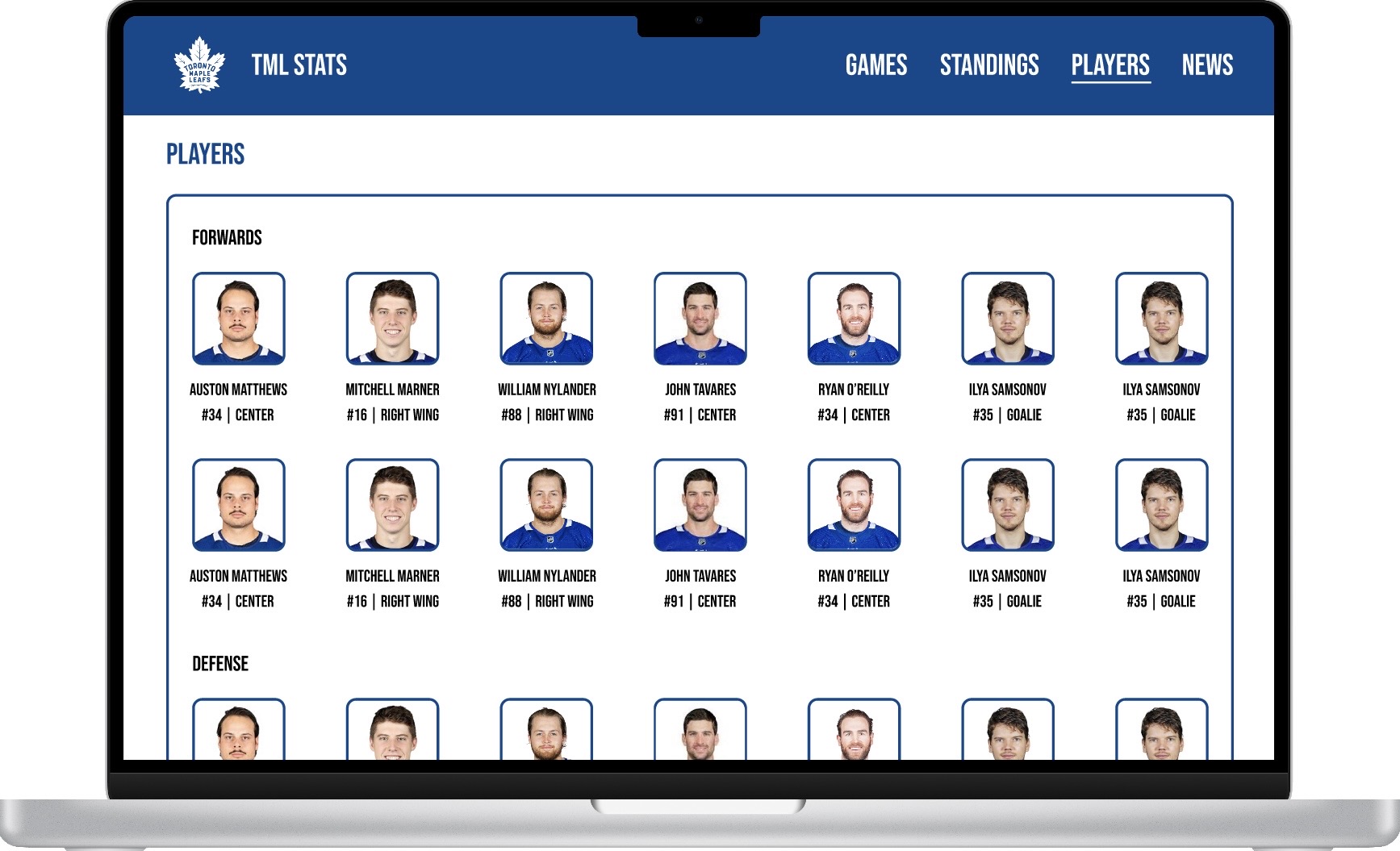 Players final design